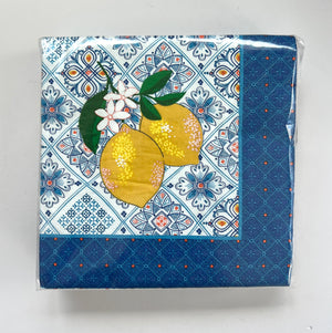 Italian Lemons Luncheon Napkins