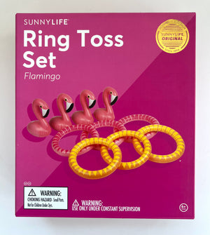 Flamingo Pool Ring Toss Set