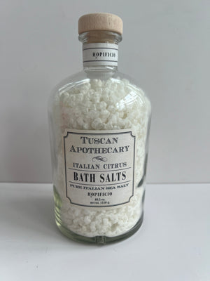 Large Glass Bath Salts | Italian Citrus