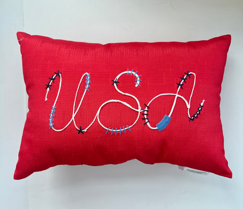 USA Pillow | Red