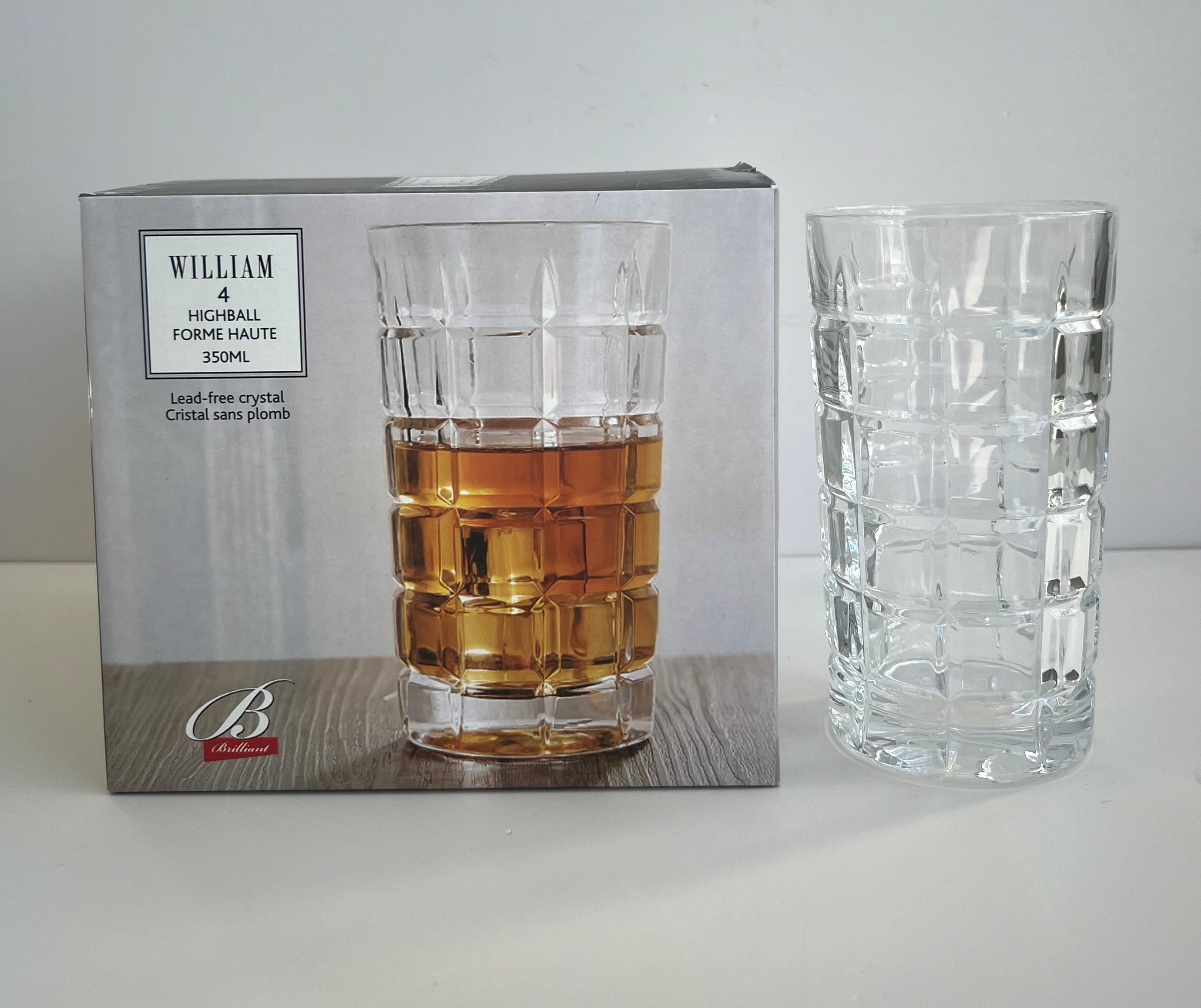 Crystal Highball Glasses (Set of 4)