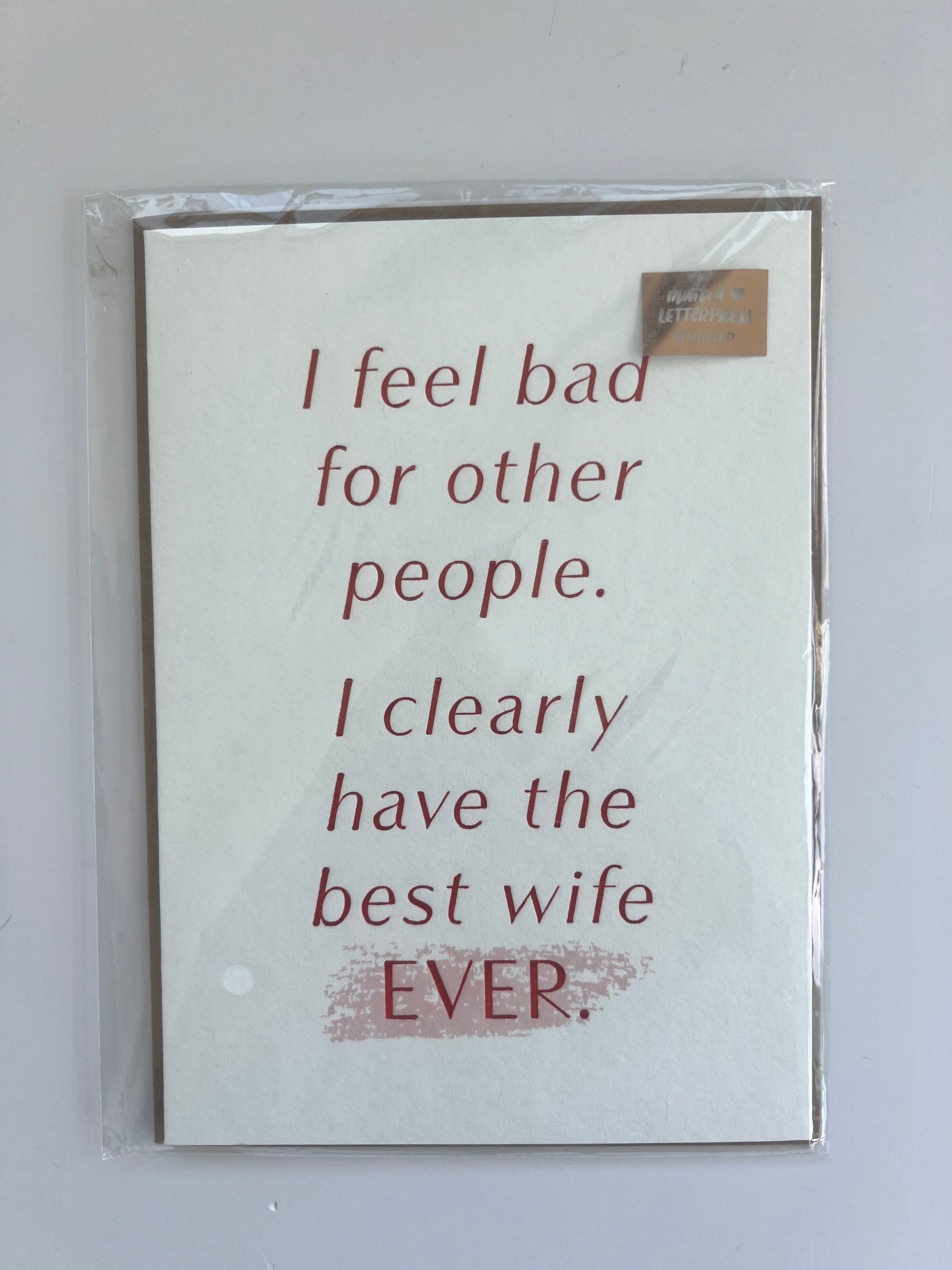 Best Wife Ever Birthday Card