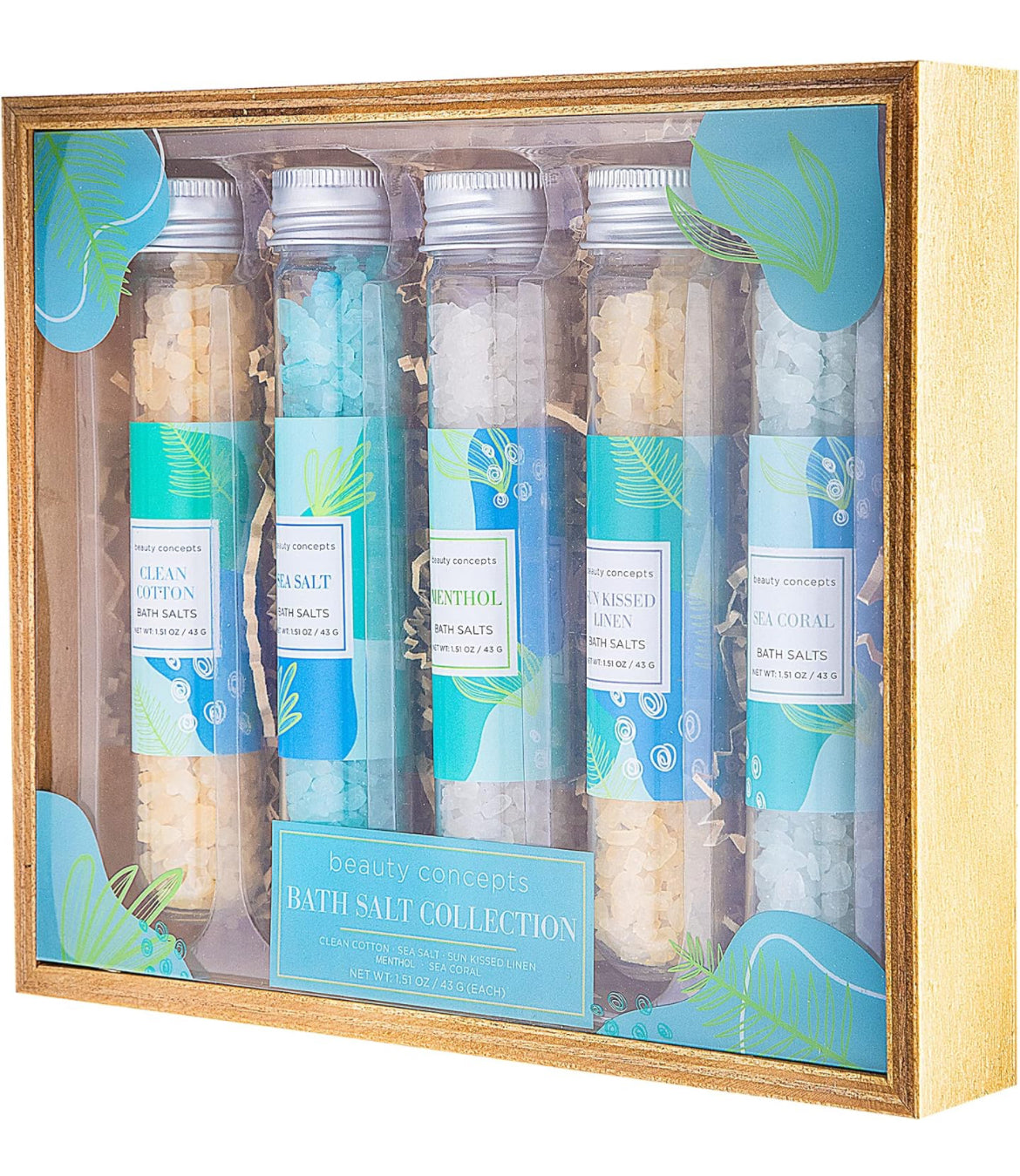 Beach Bath Salts Gift Set (Pack of 5)