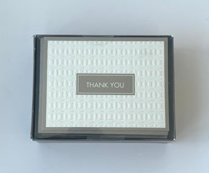 Pearl Sheen Thank You Cards (Pack of 24)