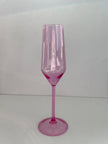 Pink Acrylic Champagne Glasses (Set of 4)