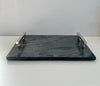 Black & Grey Marble Serving Tray