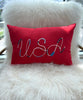 USA Pillow | Red