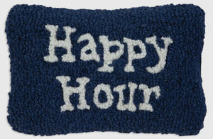 Happy Hour Pillow | Navy