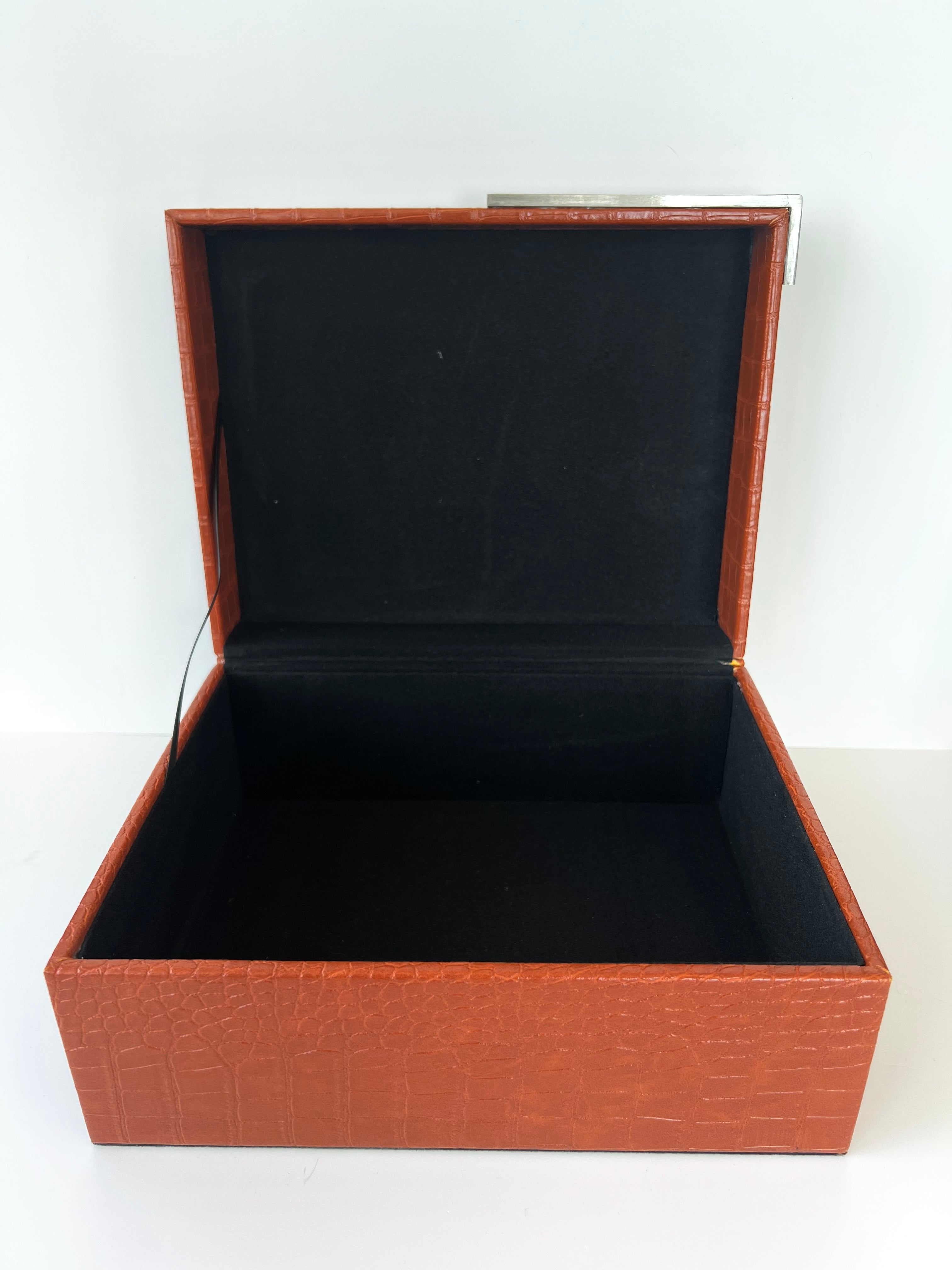 Large Faux Leather Box