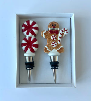 Holiday Cheer Bottle Stoppers (Set of 2)