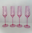 Pink Acrylic Champagne Glasses (Set of 4)