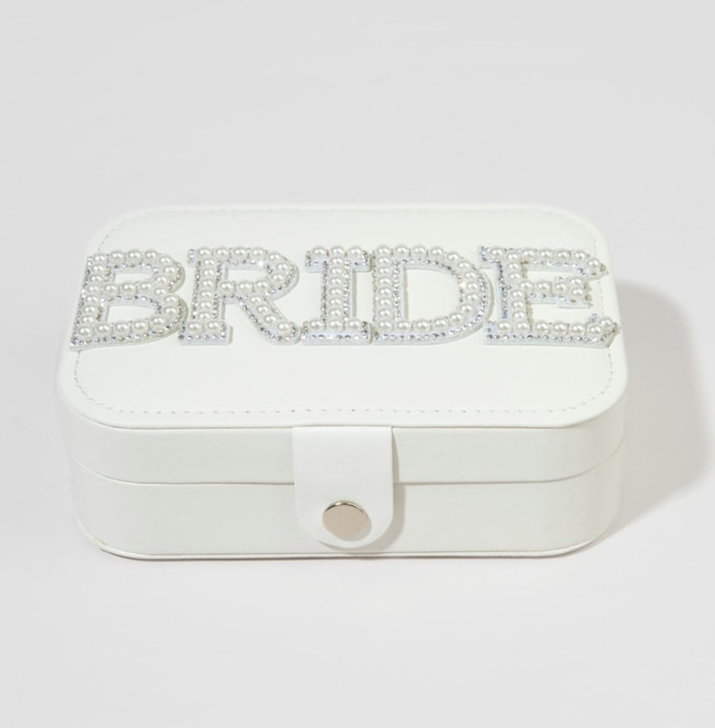 Bride Pearl Embellished Jewelry Box