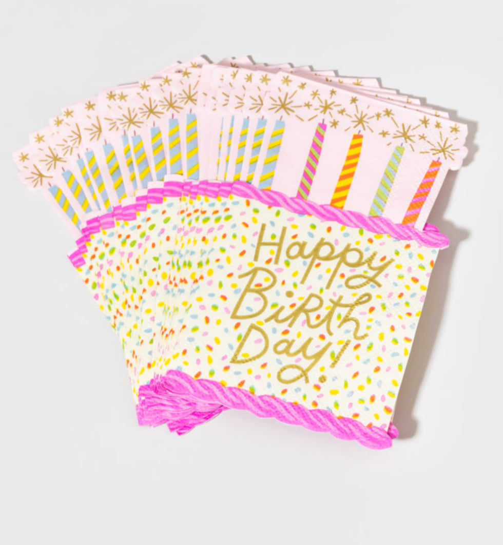 Happy Birthday Cocktail Napkins