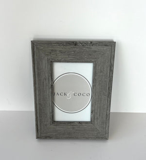 Marco de madera gris oscuro 4x6