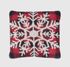 Christmas Snowflake Red & Black
Check Throw Pillow