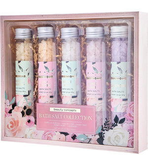 Sage Floral Bath Salts Gift Set (Pack of 5)