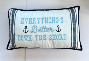 Better Down the Shore Pillow