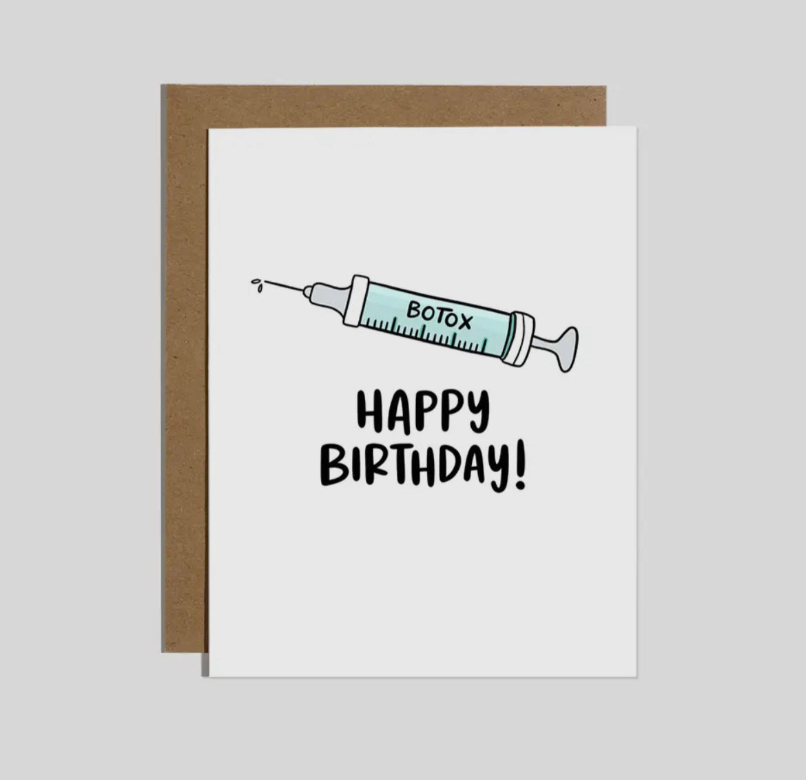 Carte d'anniversaire Botox