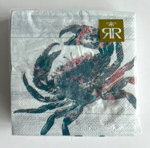 Blue Crab Cocktail Napkins