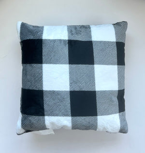 Black Buffalo Check Pillow