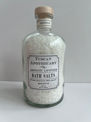 Large Glass Bath Salts | Aromatic Lavender