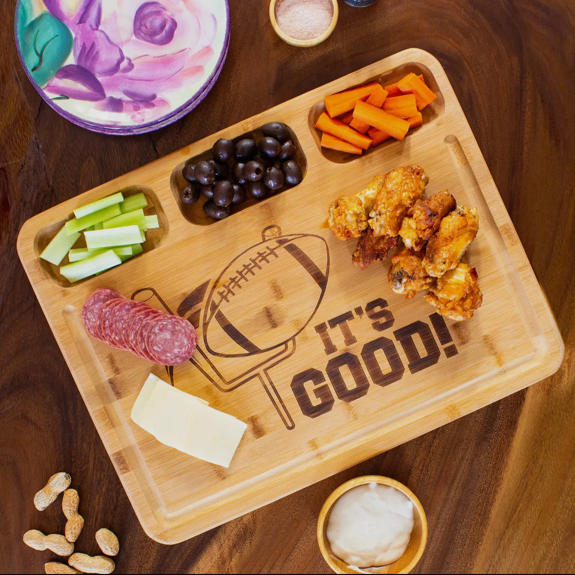 Football Serving & Cutting Board