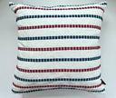 Red White & Blue Stripe Pillow