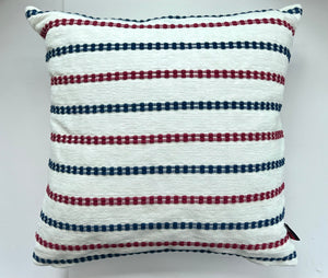 Red White & Blue Stripe Pillow