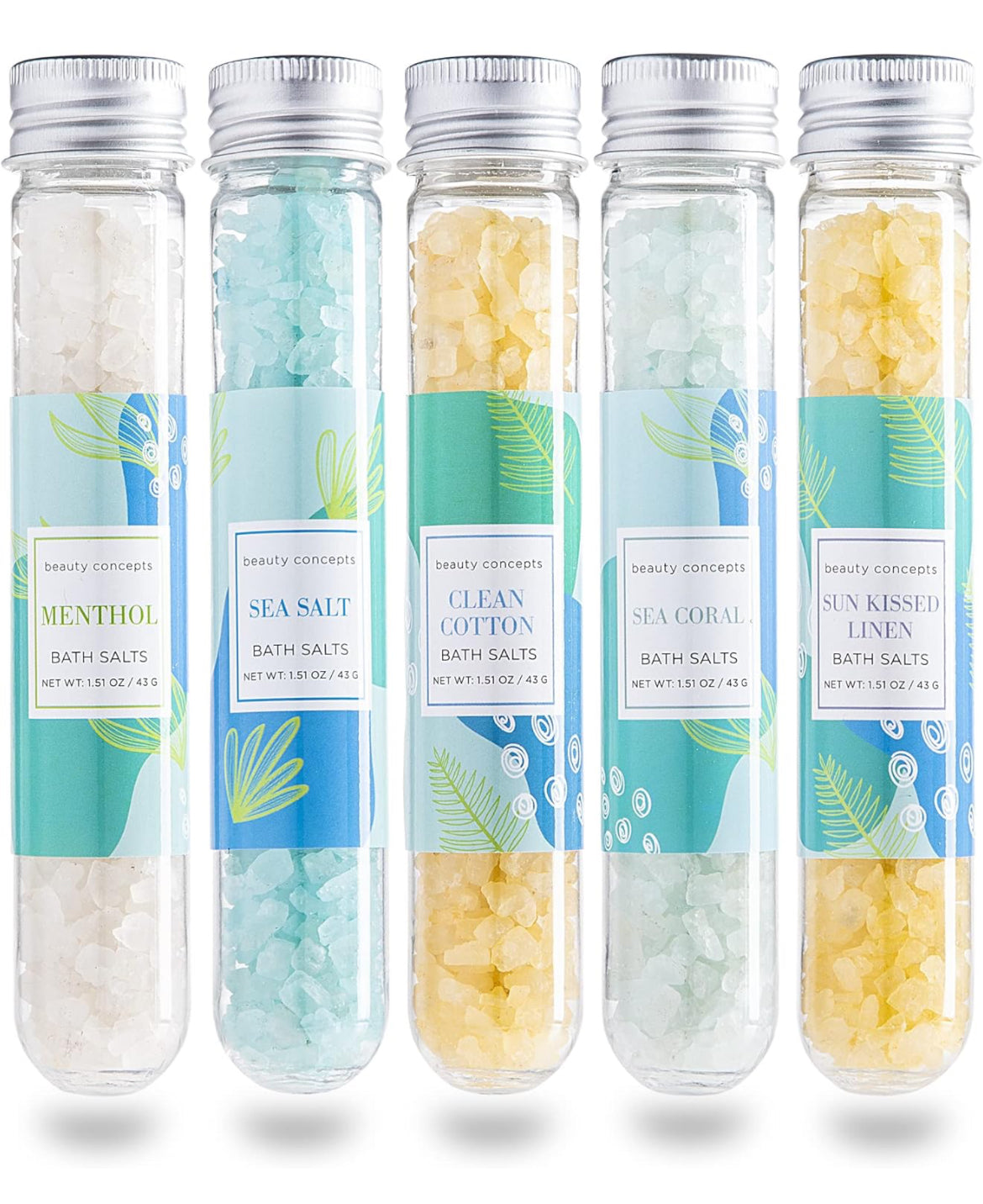 Beach Bath Salts Gift Set (Pack of 5)