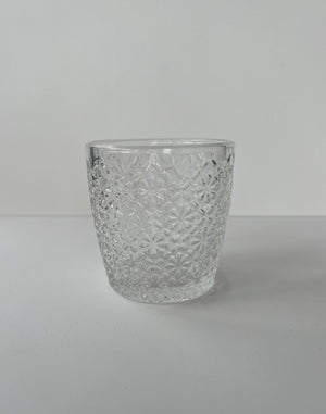 Glass Votive | Floral Pattern