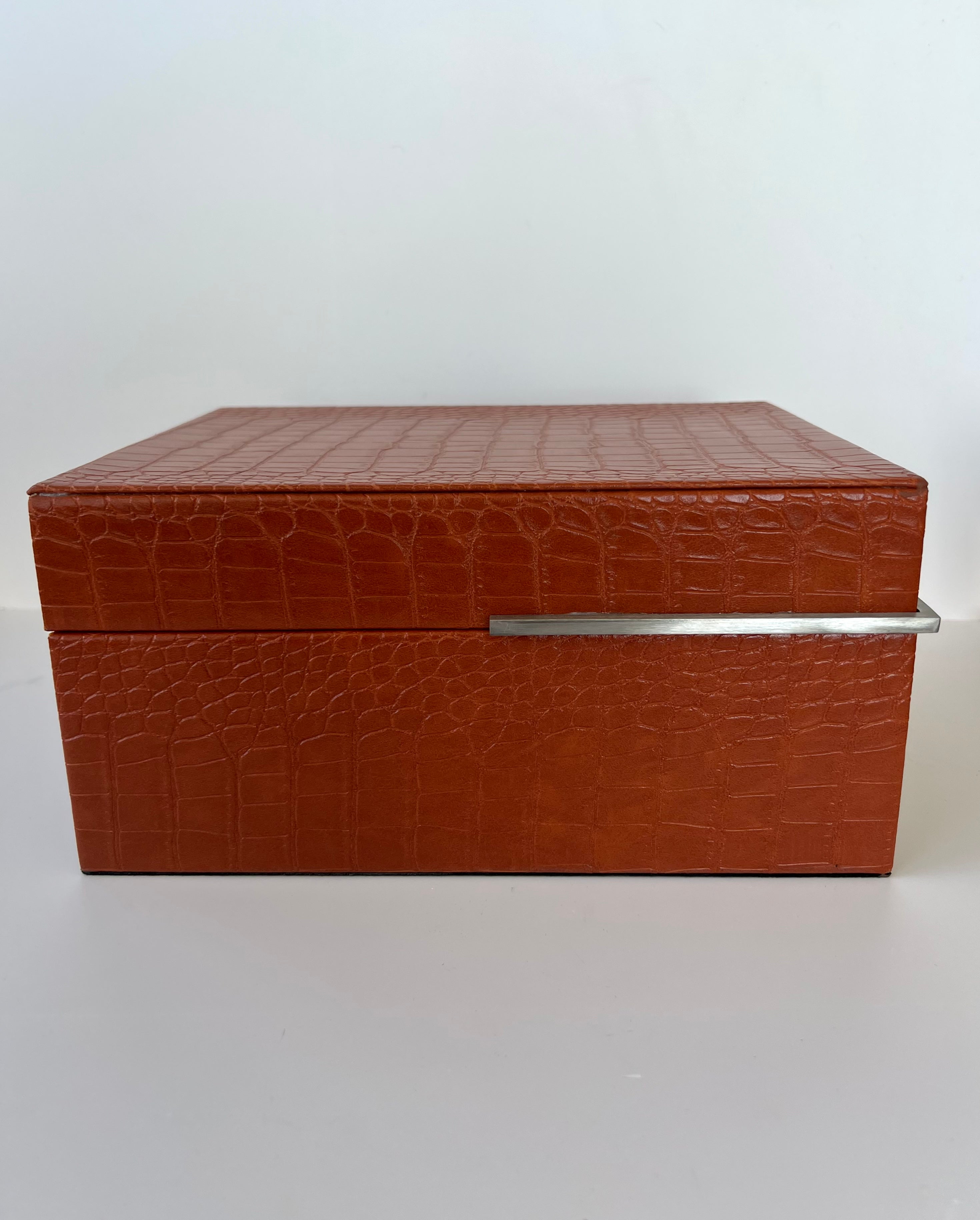 Large Faux Leather Box