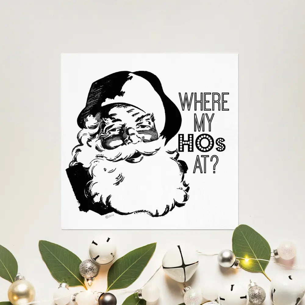 Where My HO's At | Cocktail Napkin