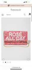 Pochette perlée Rosé All Day