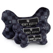 Black Checker Chewy Vuiton Bone