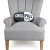 Chill Pill Hook Pillow | Dark Grey