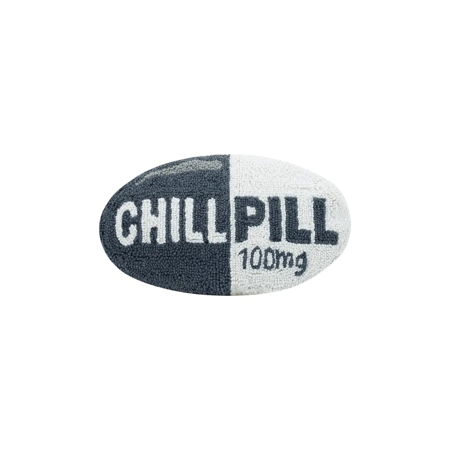 Chill Pill Hook Pillow | Dark Grey