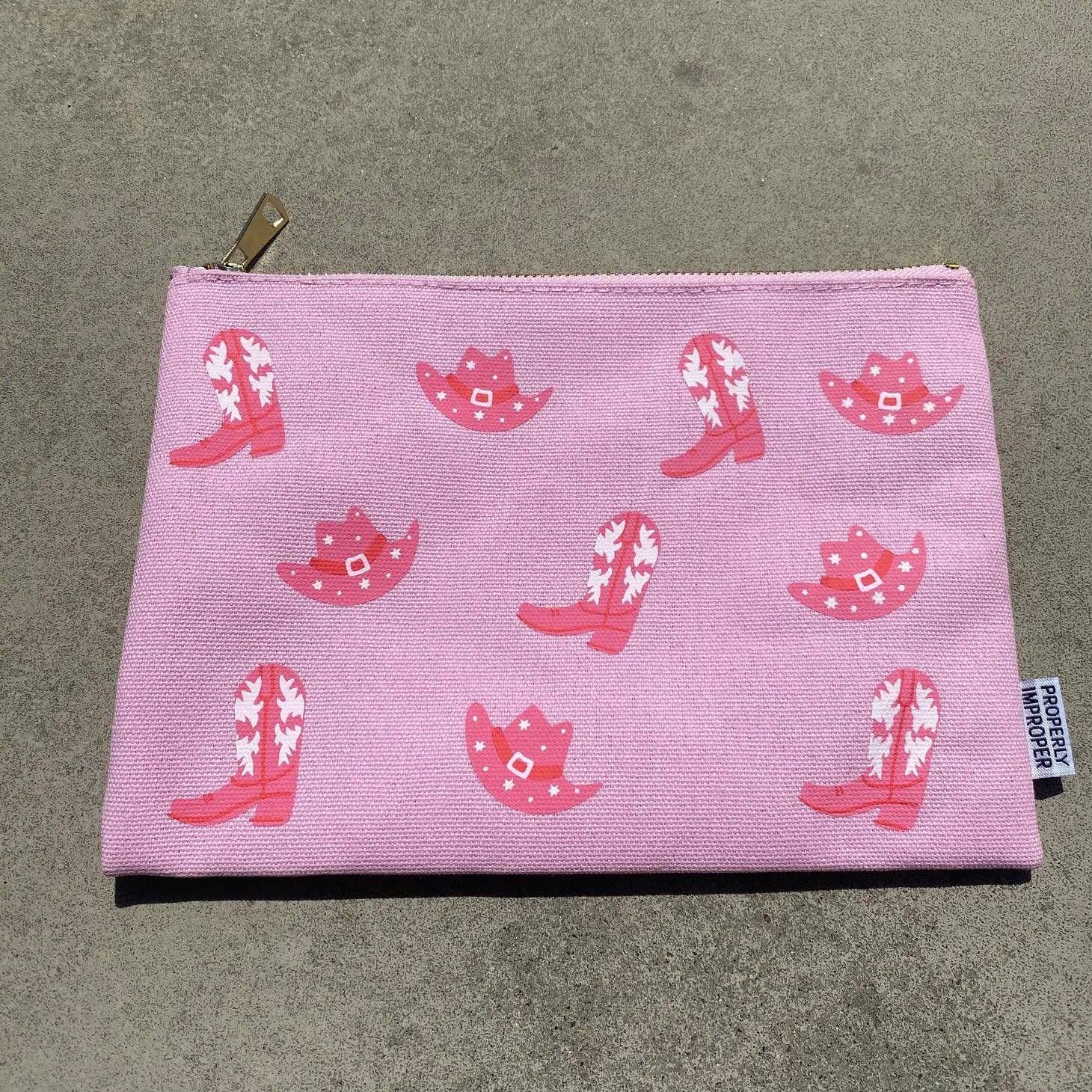 Cowgirl Canvas Pouch