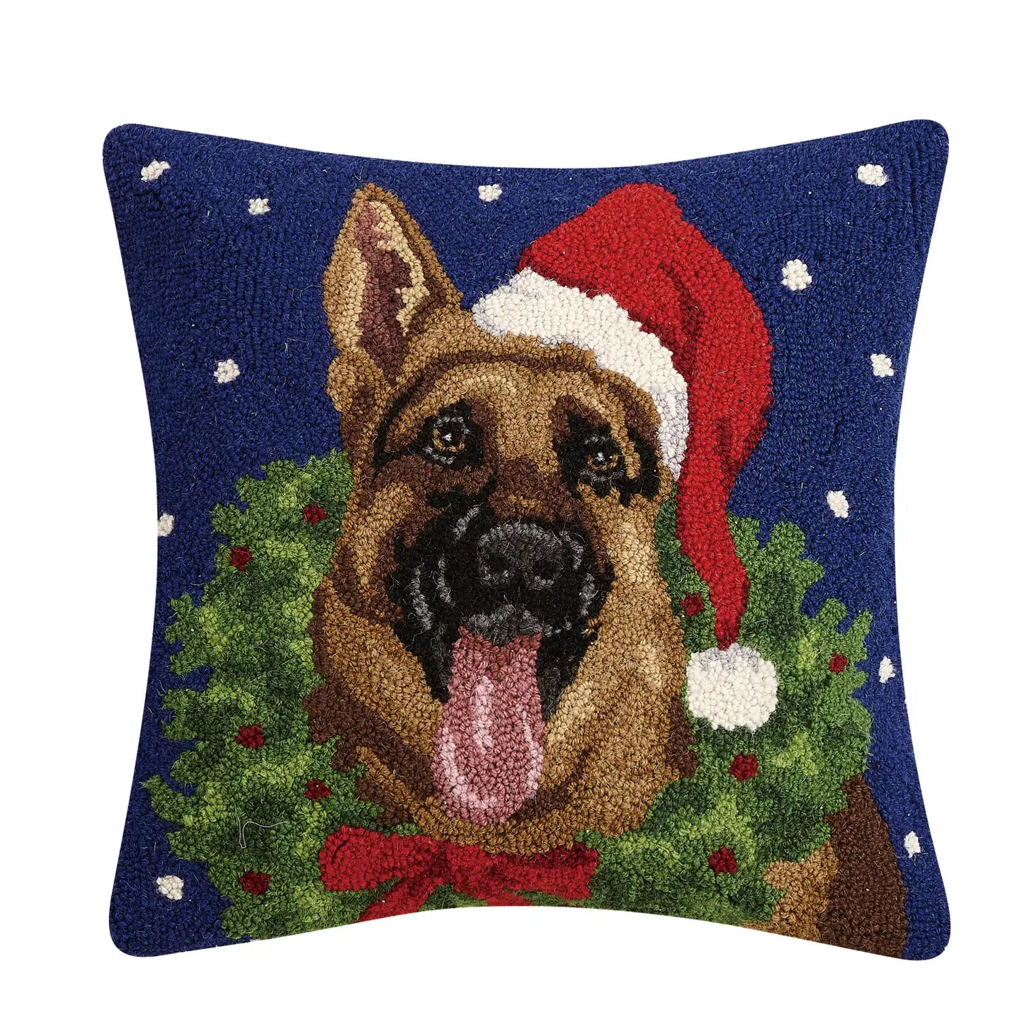 Christmas German Shepherd Hook Pillow