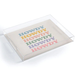 Howdy Retro Acrylic Tray