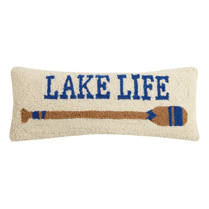 Lake Life Hooked Pillow