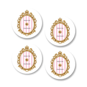 Press for Champagne Coasters (Set of 4)