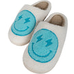 Happy Slipper - Eclair Turquoise & Blanc