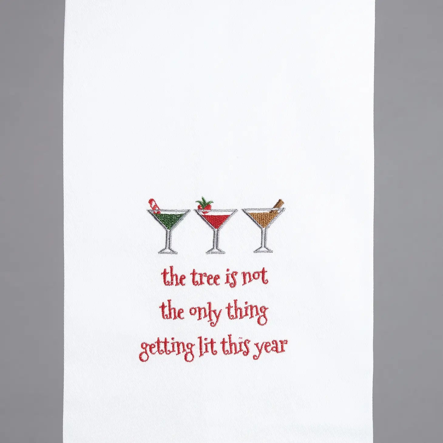 Serviette de cuisine de Noël allumée